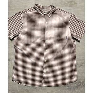 Columbia Men's  Plumb Check Short Sleeve Button‎ Up Shirt Size XXL